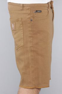 Obey The Juvee Cutoff Shorts in Tobacco Brown
