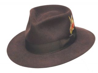  Wool Felt Indiana Jones Western Cowboy Fedora Hats Made in USA