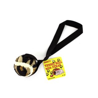New Black Ball on Strap Dog Toys Wholesale Case Lot 75 FUN