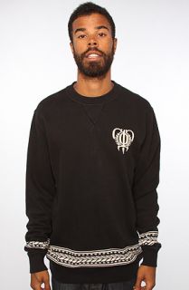 Crooks and Castles The Warpath Crewneck Sweatshirt in Black