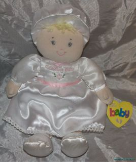  Baby Plush Soft 12 White Satin God Bless Baby First Doll