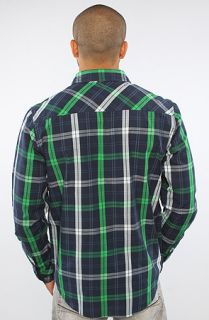 LRG The Foressence Buttondown Shirt in Kelly