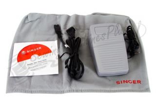 instruction manual with included stitch guide foot control power cord