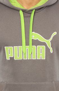 Puma The Fleece Hoody in Castlerock Greenery