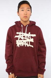 Altamont The No Logo Hoody in Maroon Concrete