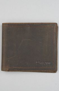 Brixton The Chord Wallet in Brown Concrete