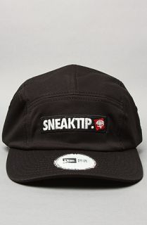 Sneaktip The Block Logo 5Panel Cap in Black