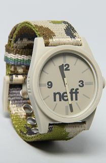 NEFF The Daily Woven Watch in Camo Concrete