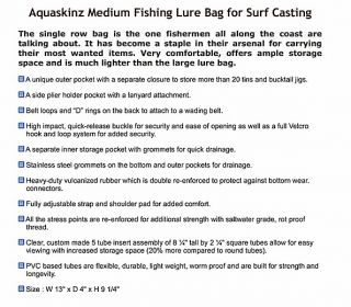 Aquaskinz Medium Fishing Lure Bag for Surf Casting