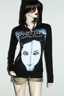 Evanescence Goth Metal Rock DIY Slim Fit Hoodie Jacket Top Shirt