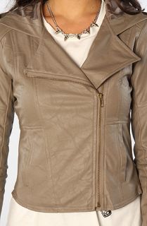 Jack BB Dakota The Chriss Dry Crinkle PU Jacket in Walnut Brown