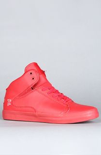 SUPRA The Society Mid Sneaker in Formula One Red Action Leather
