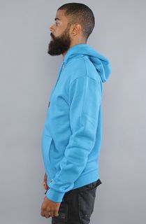 WeSC The Icon Zip Up Hoody in Industrial Blue