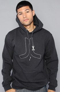 WeSC The Cut Here Icon Hoody in Charcoal MelangeExclusiveLTD