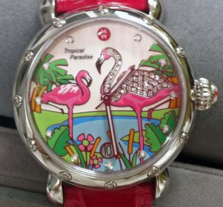  Watch Diamonds Tropical Paradise Limited Edition Flamingo
