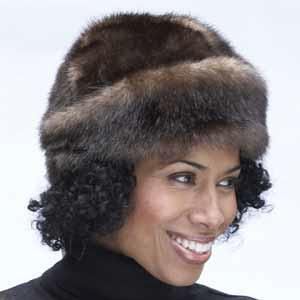 NWT Parkhurst Faux Fur Evelyn hat in Mink Sable 1size #23665 made in