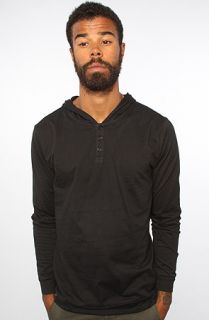 All Day The Henley Hoody in Jet Black