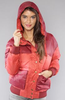 Nikita The Aine Down Jacket in Volcanic Red and Cranberry  Karmaloop