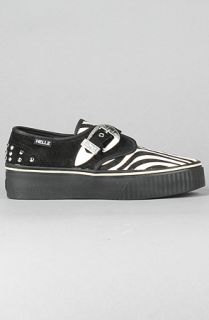 Vans The Hellz x Vans Paityn Buckle Sneaker in Black Zebra