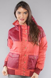 Nikita The Aine Down Jacket in Volcanic Red and Cranberry  Karmaloop