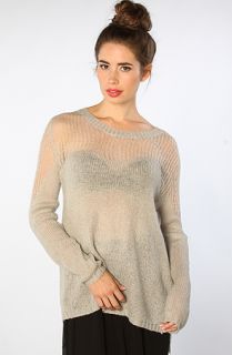 LA Boutique The Spare Me Sweater in Heather Gray