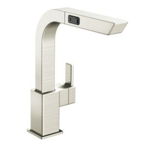  Steel Pullout Spray Kitchen Faucet Single Handle 1 Hole