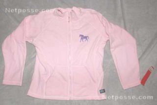 NEW Pink Equestrian Womens Lightweight Micro Fleece Jacket / Purple