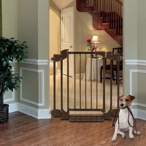  Deluxe Expandable Hallway Doorway Pet Dog Gate Fence R94183