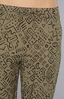 Obey The Hieroglyphics Casual Pant in Dusty Green