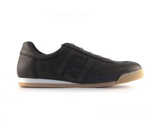 Fendi mens sneakers shoes in Dark Brown Kid leather Size US 7.5   EU