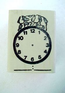  Teaching Clock Wood Mounted Rubber Stamp by Fearless Design