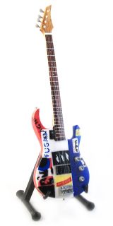 Miniature Guitar Bass Flea Michae Balzary Psycho Blue Custom Bass