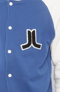 WeSC The Balker Baseball Jacket in True Blue