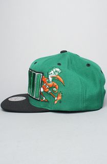 Mitchell & Ness The Wordmark Snapback Hat in Green Black  Karmaloop