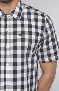 LRG The So Solid Buttondown Shirt in Navy