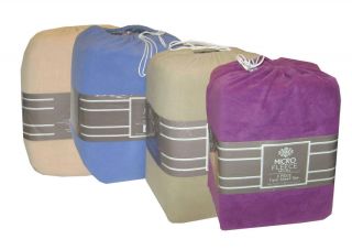 Queen Size Bed Sheet Set CLEARANCE Sale Micro Fleece 4pc Super Soft