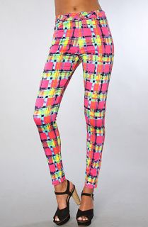 Motel The Jordan HiWaisted Skinny Jean in Blur Check Print  Karmaloop