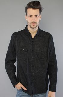 Amongst Friends The Solid Flannel Yard Buttondown Shirt in Black