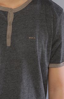 RVCA The Professor Henley in Charcoal Heather