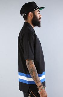 Crooks and Castles The League Stripe Polo in Black