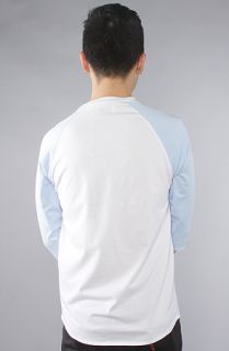 SLVDR The 3 Quarters Henley in White Concrete