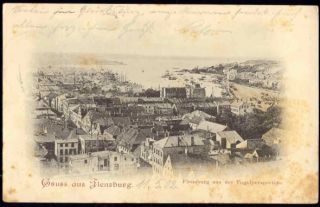 Germany Gruss Aus Flensburg Aus Vogelperspective 1902