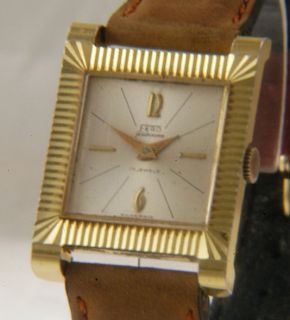 Vintage Fero Feldmann Gold Tone Manual Wind Swiss Ladies Watch O88