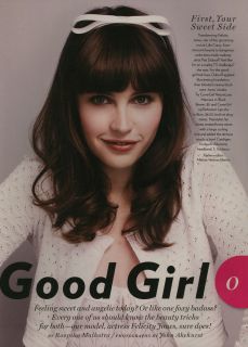 Felicity Jones 6 PG Glamour Magazine Feature Clippings