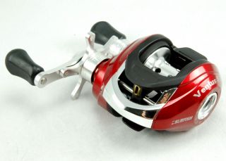 NEW 5BB RED Low Profile Baitcasting Lure Fishing Reel Right Hand