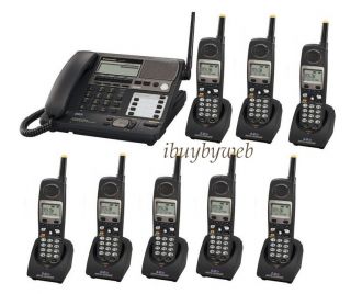 This Pkg Includes 1 Corded Base and 8 Cordless Handsets As Shown