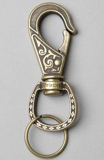 Brixton The Scroll Keychain in Antique Bronze