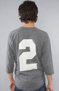 Under Two Flags The Thunderheads Baseball Tee in Athletic Gray