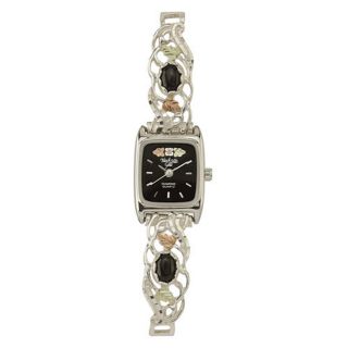 Black Hills Gold Ladies Onyx Silver Expansion Watch