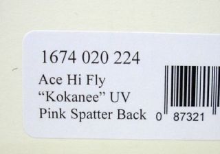  Fly Body Silver Horde Kokanee UV Pink Spatter Back Squid Fishing Lure